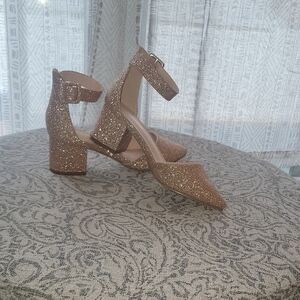 Gold Glamour Stiletto Heels